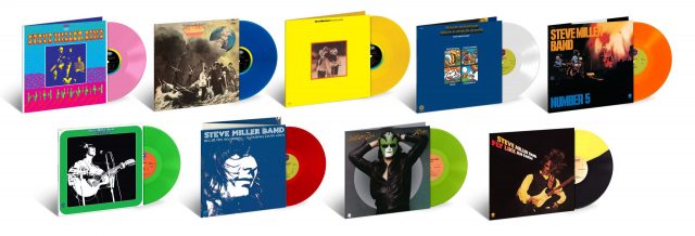 group product shot-Steve Miller Band-color vinyl LPs smaller